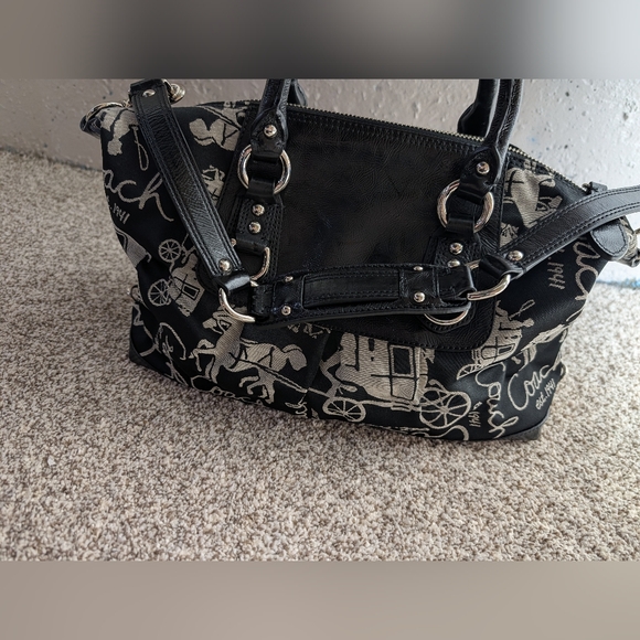 Coach Ashley Horse & Carriage Satchel + Wristlet Set Y2K Vintage - Picture 6 of 16
